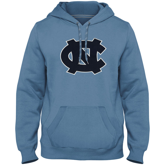 North Carolina Tar Heels NCAA Bulletin Men's Light Blue Express Twill Navy Logo Hoodie