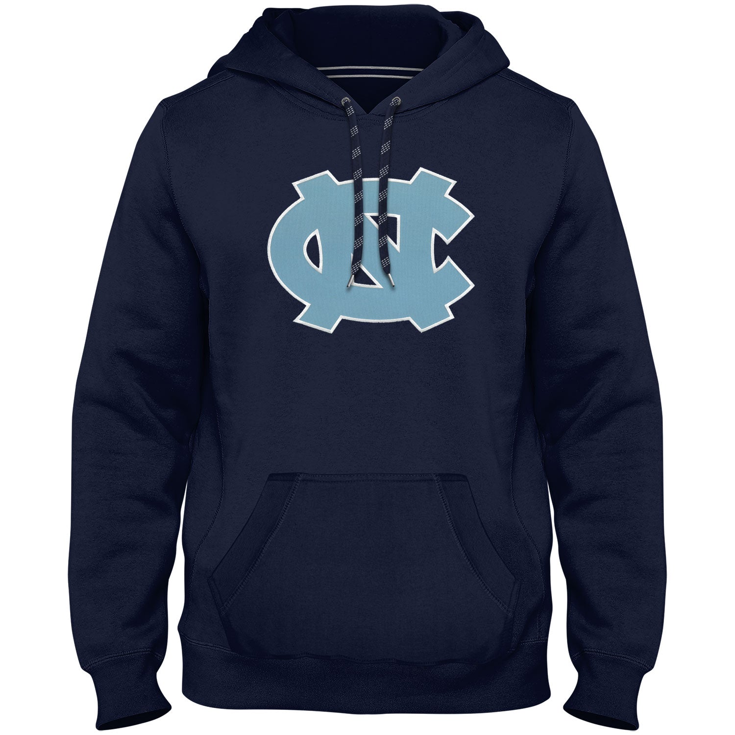 North Carolina Tar Heels NCAA Bulletin Sweat à capuche avec logo en sergé bleu marine Express pour hommes