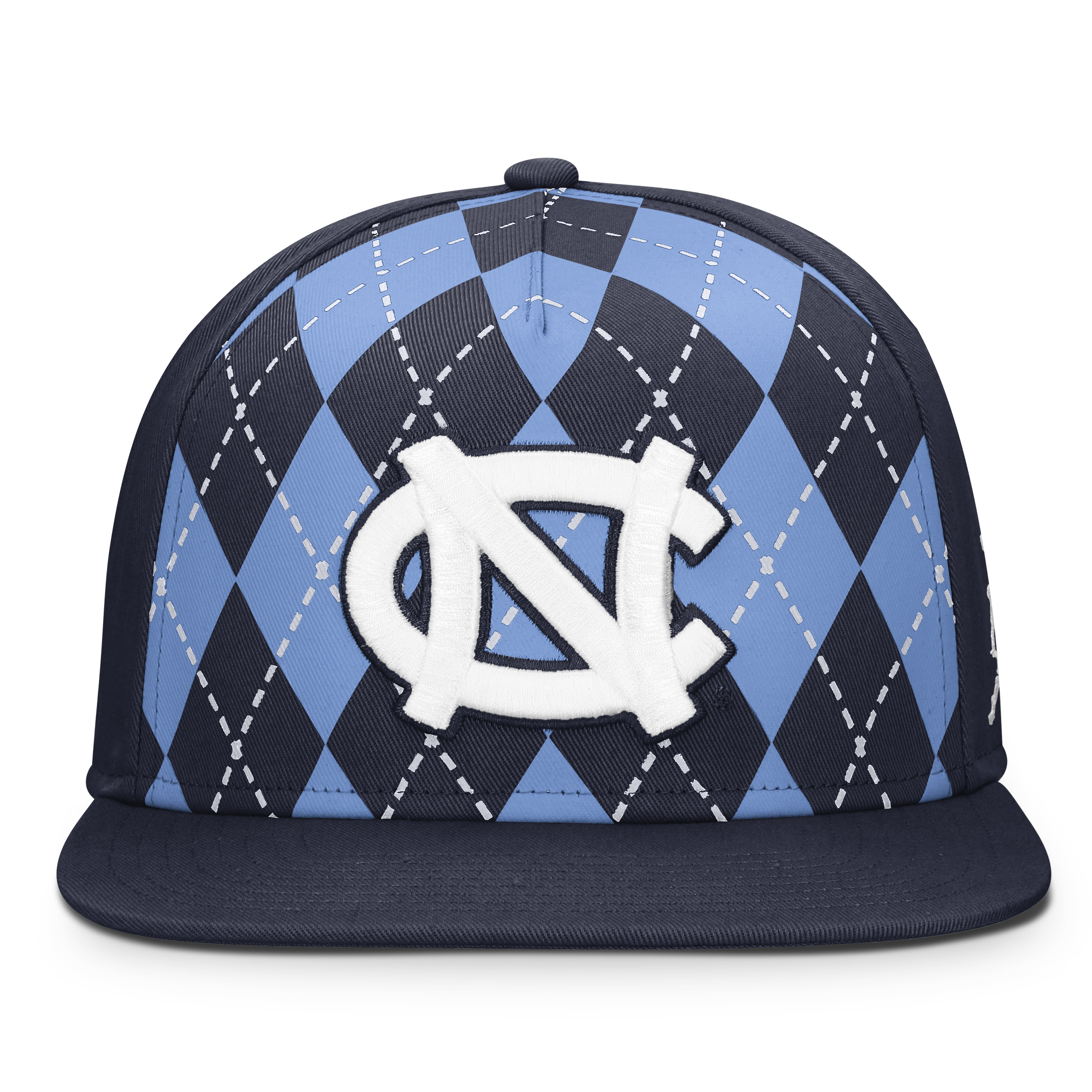 North Carolina Tar Heels NCAA Jordan Men's Navy Pro Argyle Snapback Hat