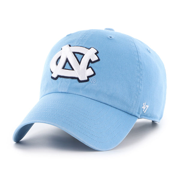 North Carolina Tarheels NCAA 47 Brand Men's Light Blue Clean Up Adjustable Hat