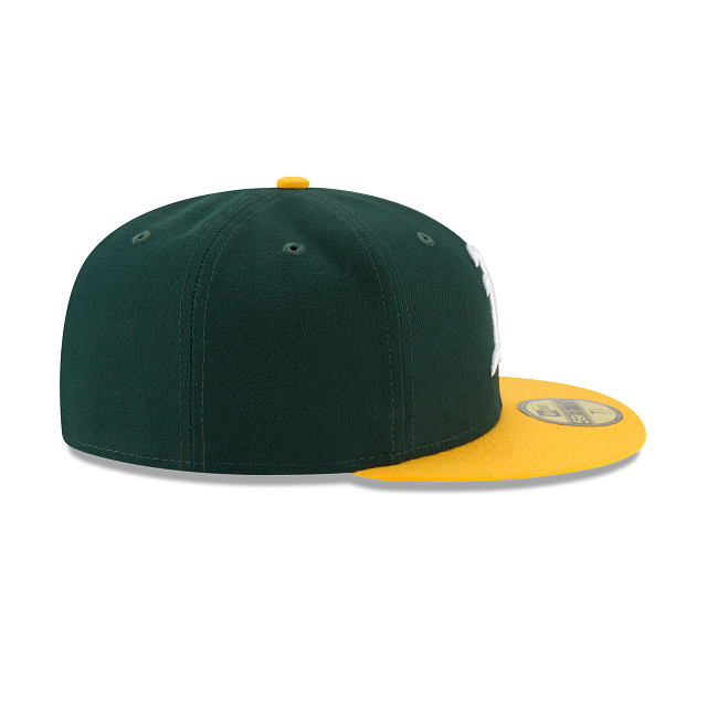 Oakland Athletics MLB New Era Casquette ajustée verte 59Fifty Authentic Collection On Field pour hommes 