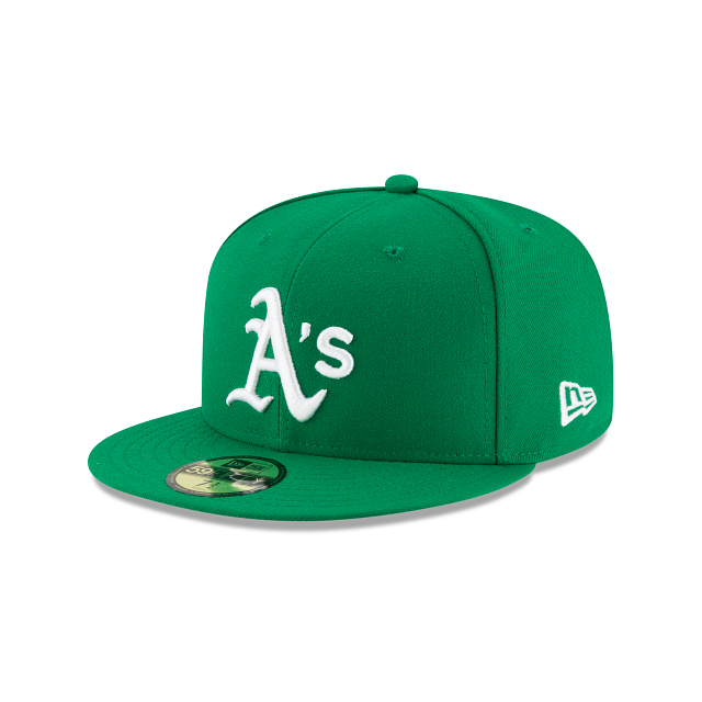 Oakland Athletics MLB New Era Kelly Green 59Fifty Authentic Collection Casquette ajustée alternative pour hommes