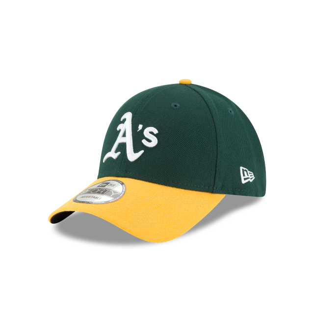 Oakland Athletics MLB New Era Youth Green Yellow 9Forty League Adjustable Hat