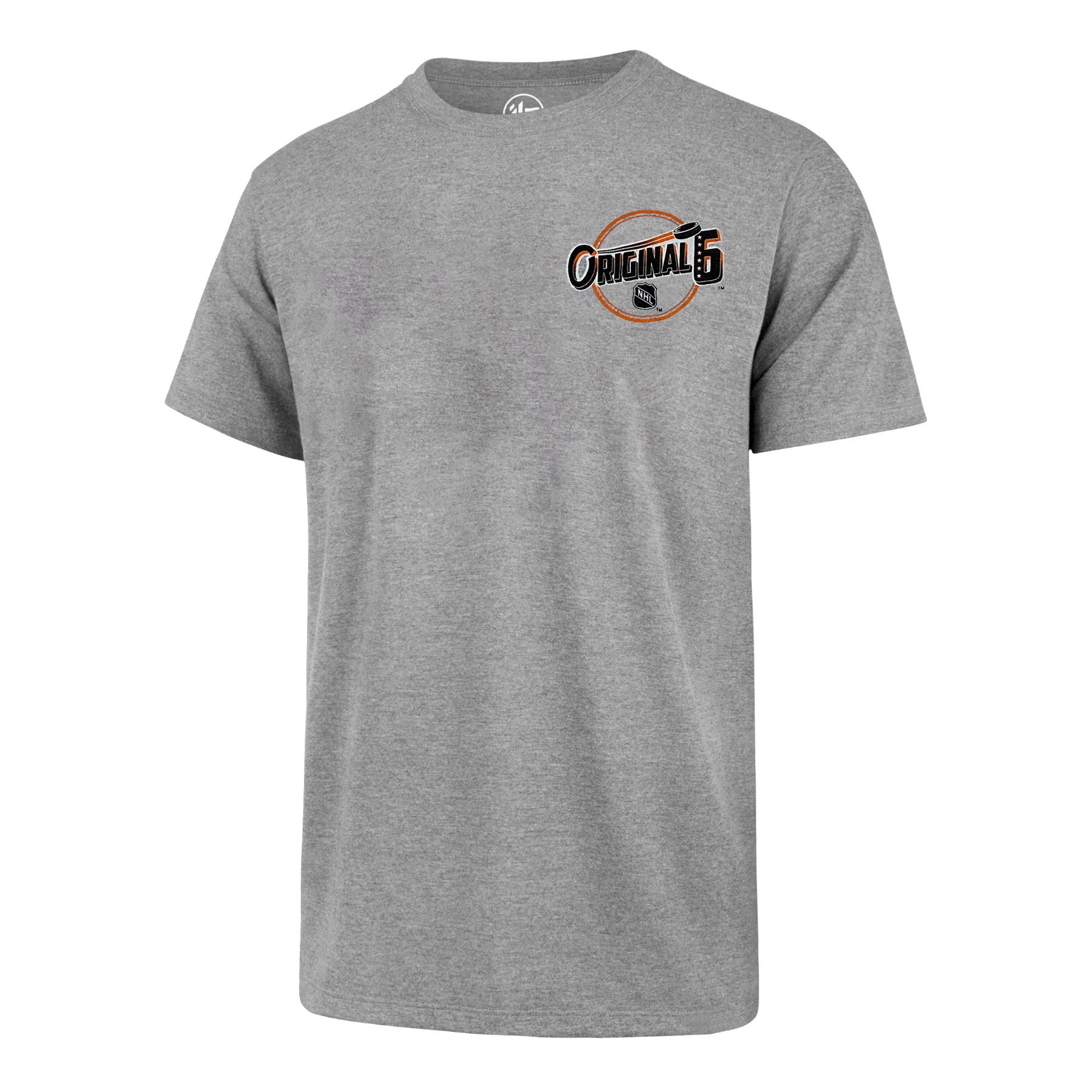 Original Six NHL 47 Brand Men's Grey Backer T-Shirt