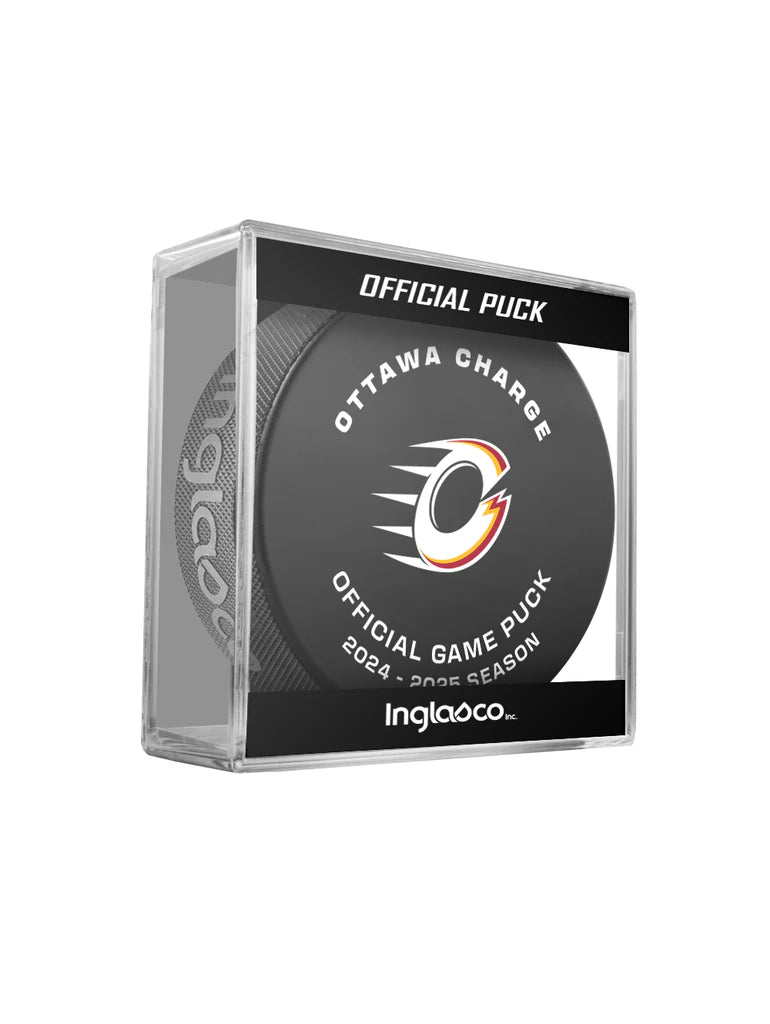 Ottawa Charge PWHL Inglasco 24-2025 Officially Licensed Game Hockey Puck