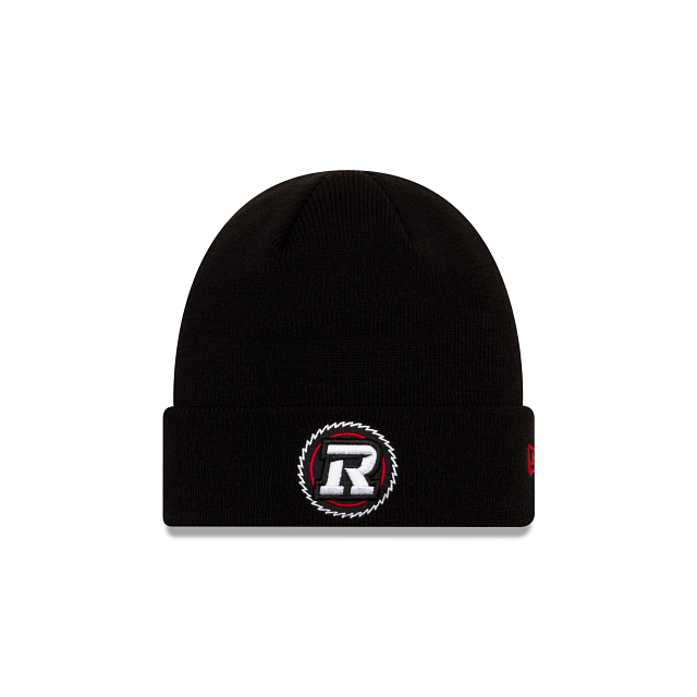 Ottawa RedBlacks CFL New Era Men's Black Raised Cuff Knit Hat