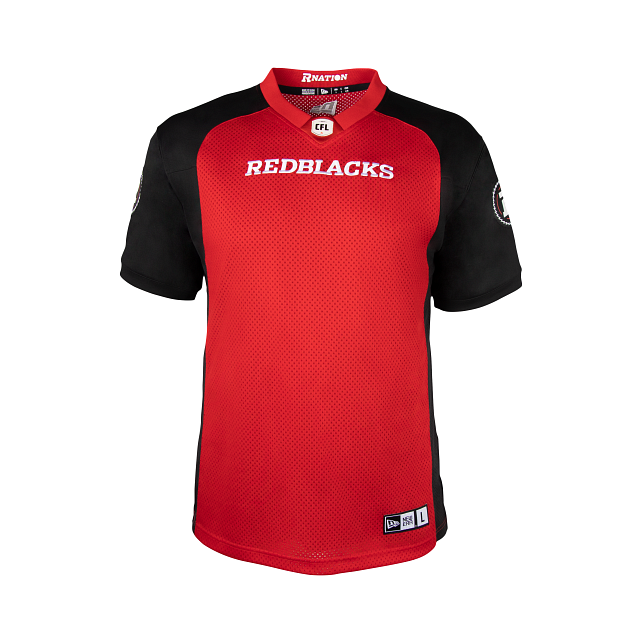 Maillot réplique rouge pour homme des RedBlacks d'Ottawa CFL New Era