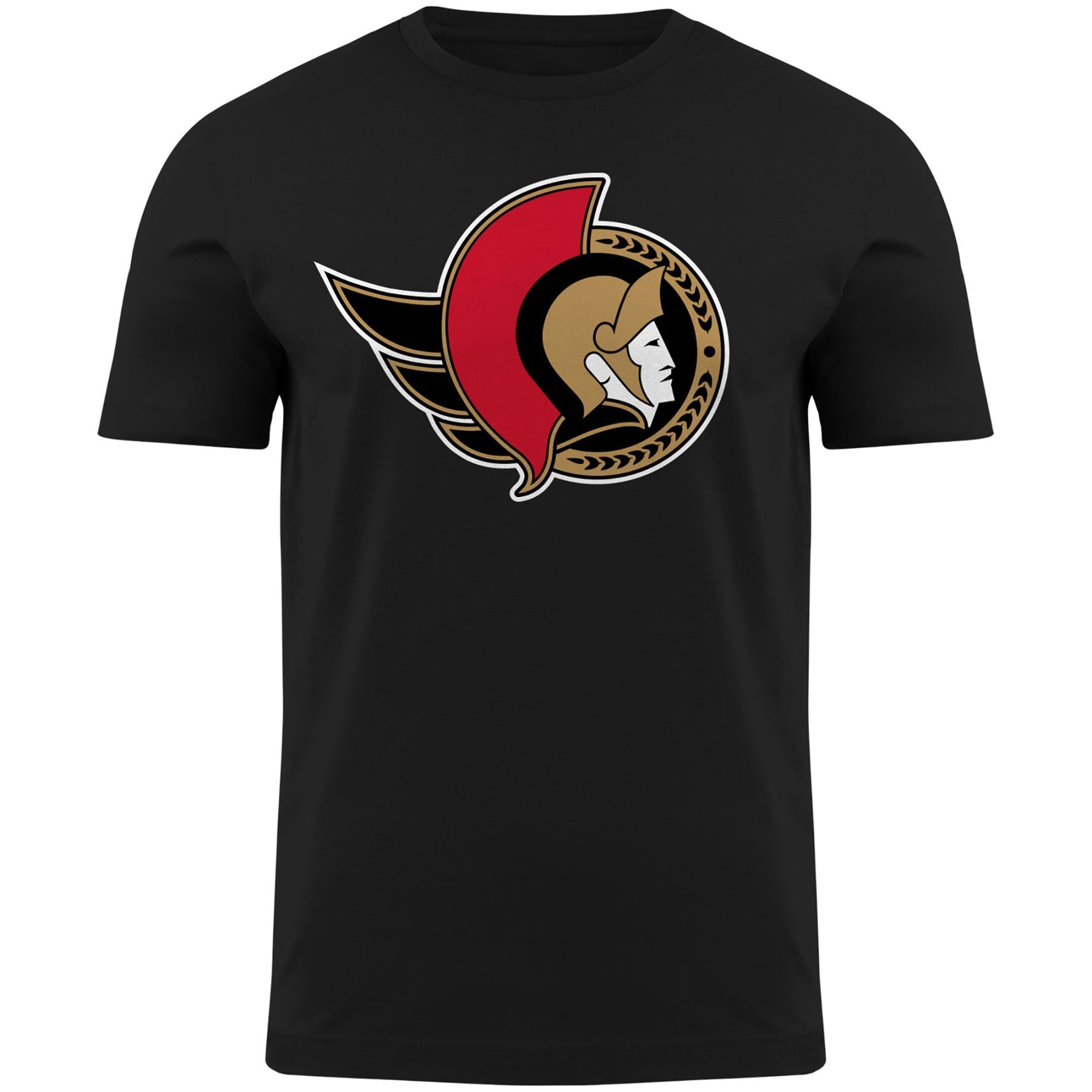 T-shirt noir avec logo principal des Sénateurs d'Ottawa NHL Bulletin pour hommes