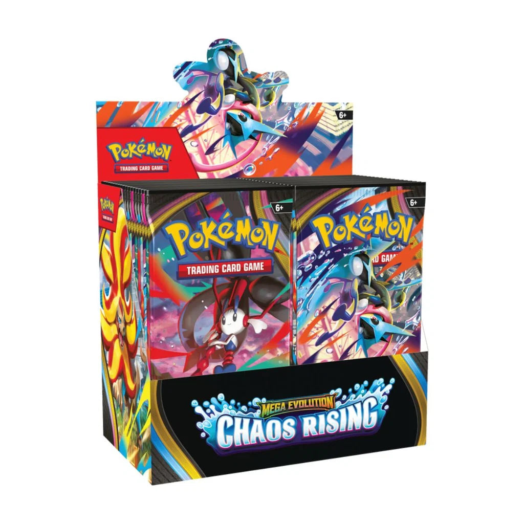 Pokémon TCG Mega Evolution ME04 Chaos Rising Booster Box Display