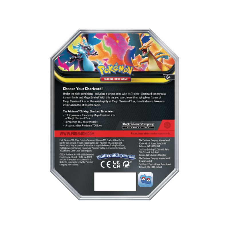 Pokémon TCG 2026 Mega Charizard Tin