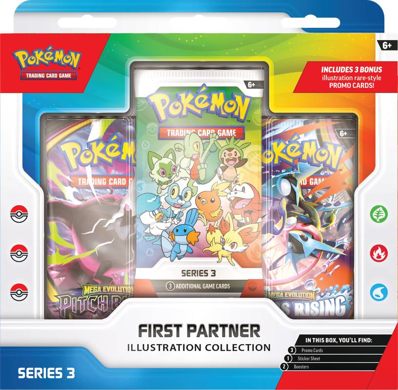 Pokémon TCG Mega Evolution First Partner Illustration Collection Box Series 3