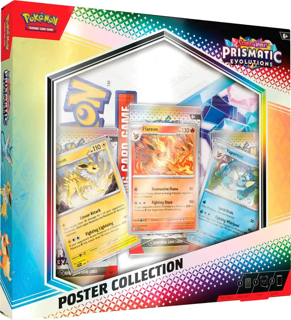 Pokémon TCG Prismatic Evolutions Scarlet and Violet Poster Collection