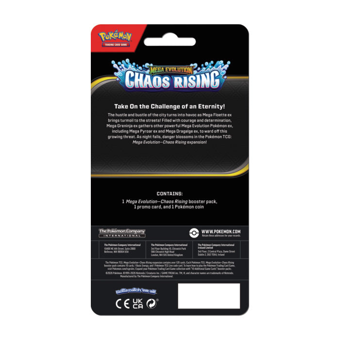 Pokémon TCG Mega Evolution ME04 Chaos Rising Checklane Blister Pack