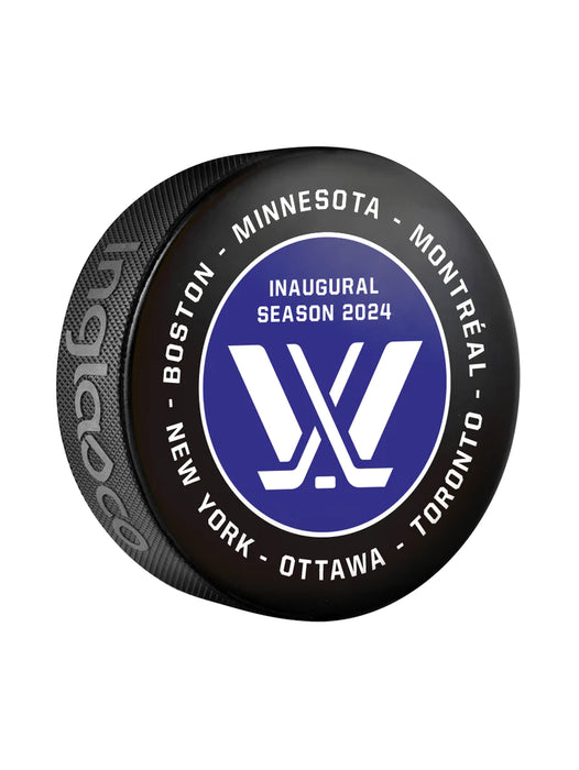 PWHL Inglasco 2024 Inaugural Season Official Souvenir Hockey Puck