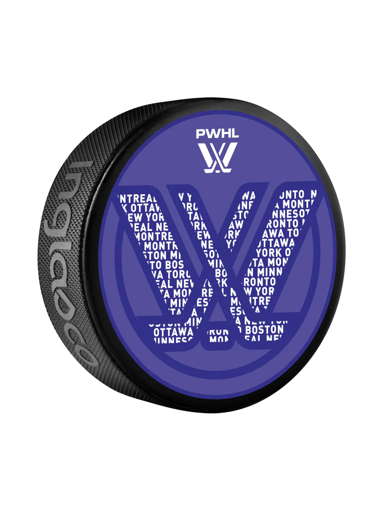 PWHL Inglasco 2024 Official Souvenir Hockey Puck