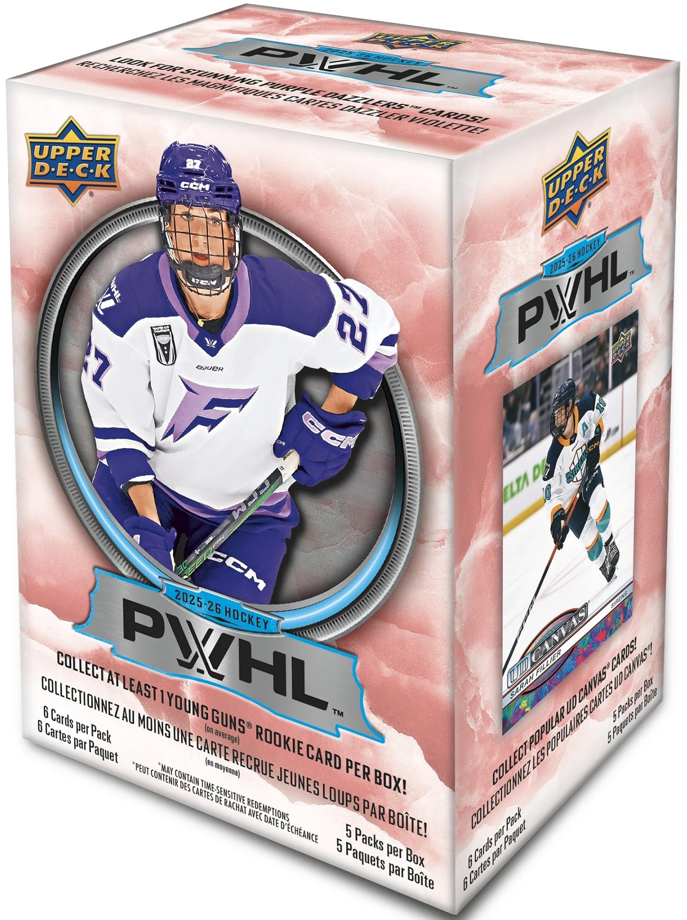 PWHL Upper Deck MVP Hockey 2025-2026 Blaster Box Trading Cards