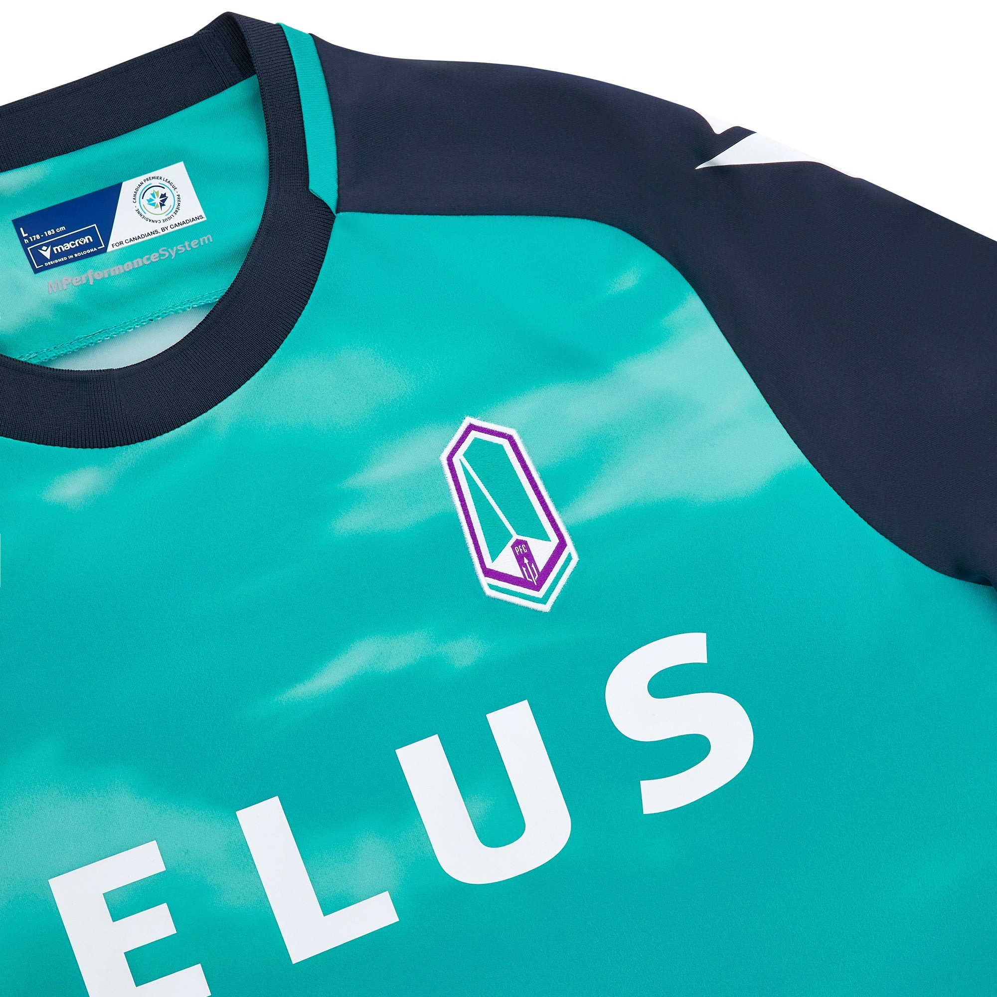 Maillot de match alternatif bleu sarcelle 2025/26 pour homme du Pacific FC CPL Macron
