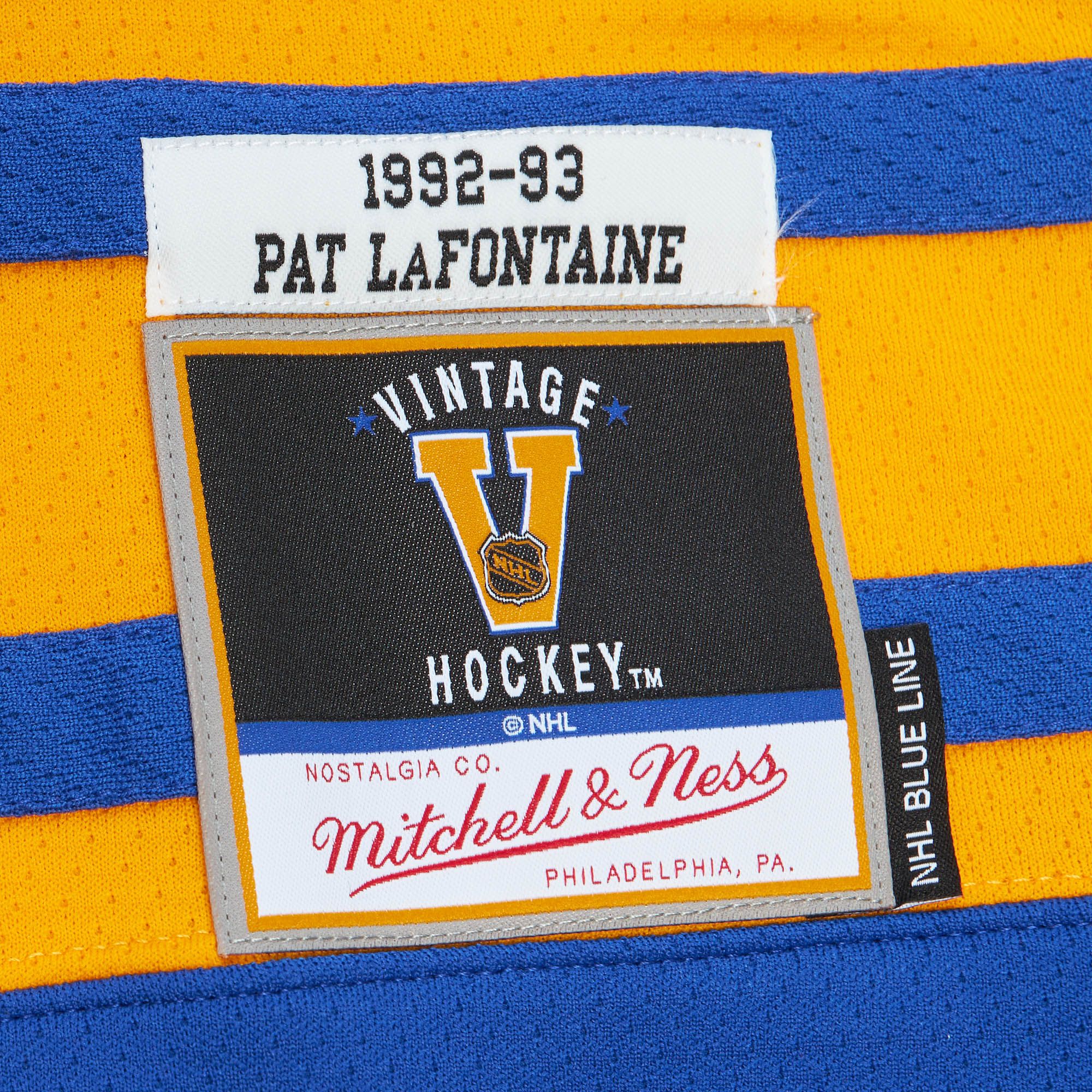 Pat Lafontaine Buffalo Sabres NHL Mitchell & Ness Men's Royal Blue 1992 Blue Line Authentic Jersey