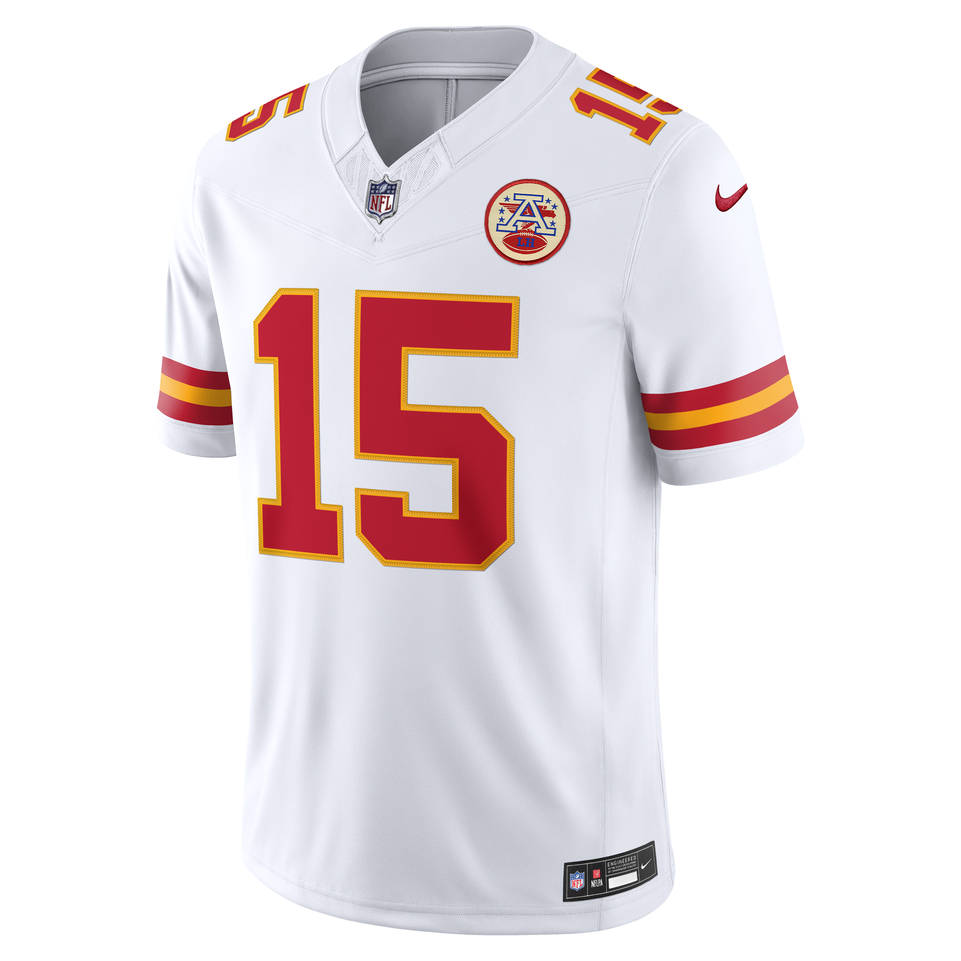Patrick Mahomes Kansas City NFL Nike Men's White Vapor F.U.S.E. Limited Player Sewn Jersey