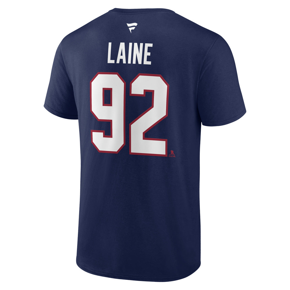 T-shirt authentique bleu marine pour homme de marque Patrik Laine des Canadiens de Montréal NHL Fanatics