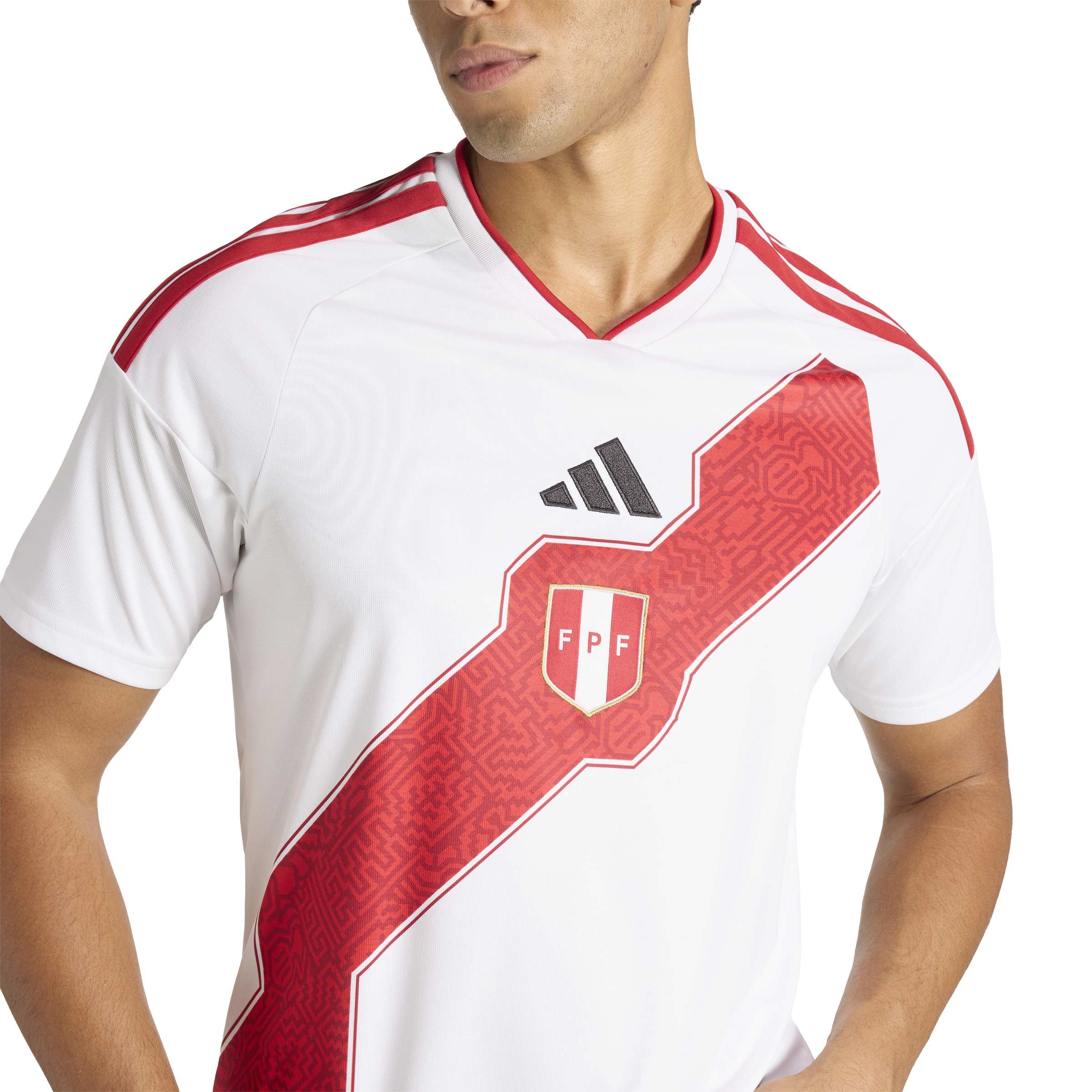 Peru National Team FIFA Adidas Men's White 2025/26 Replica Home Jersey