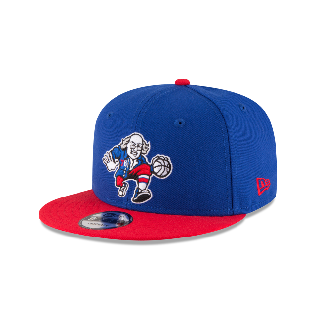 Philadelphia 76ers NBA New Era pour hommes bleu royal/rouge 9Fifty Two Tone Snapback