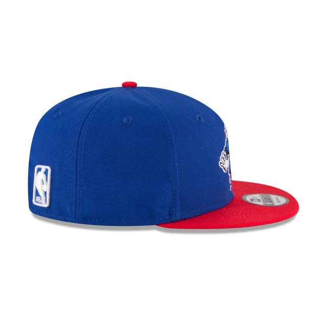 Philadelphia 76ers NBA New Era pour hommes bleu royal/rouge 9Fifty Two Tone Snapback