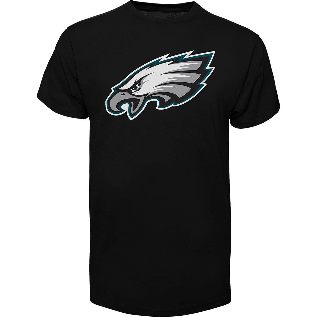 Philadelphia Eagles NFL 47 Brand T-shirt de fan noir avec logo principal pour hommes