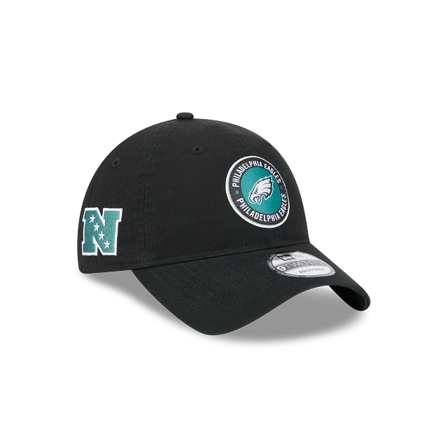 Casquette ajustable noire 9Twenty 2024 Sideline des Philadelphia Eagles NFL New Era pour homme