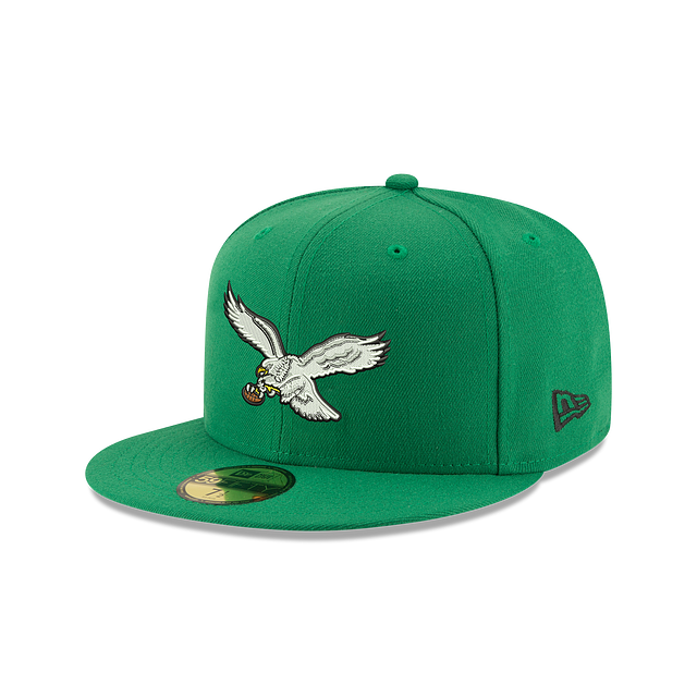 Casquette ajustée avec logo classique vert botanique 59Fifty New Era des Eagles de Philadelphie pour hommes