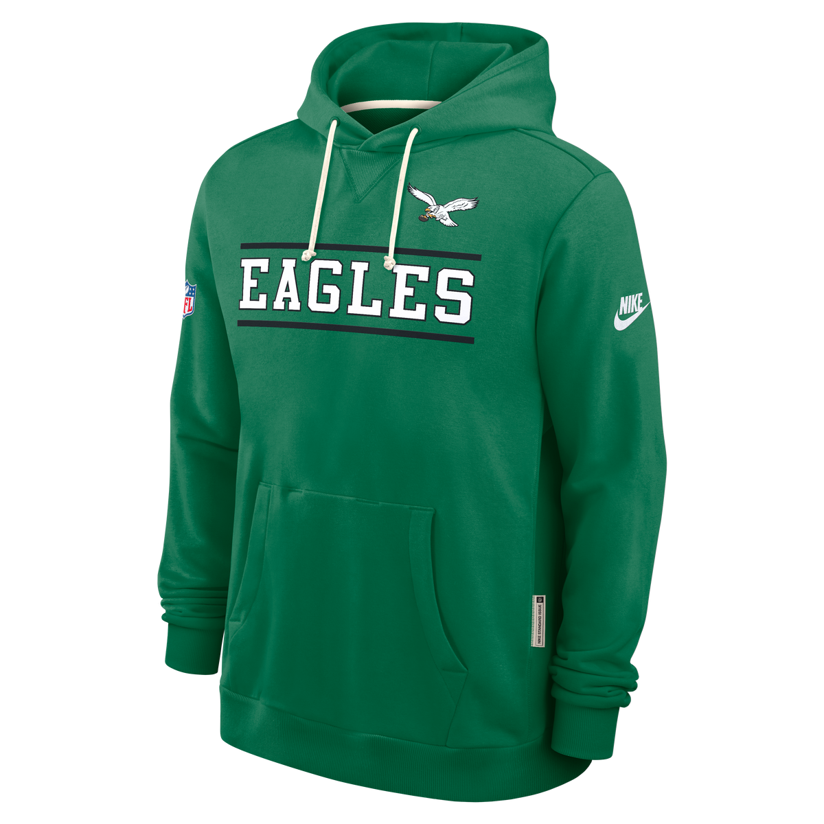Philadelphia Eagles NFL Nike Men's Green Sideline Standard Issue Alternate Dri-FIT Pullover Hoodie