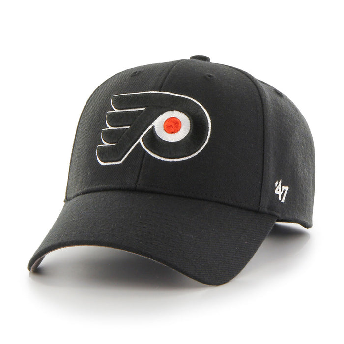 Philadelphia Flyers NHL 47 Brand Men's Black MVP Adjustable Hat