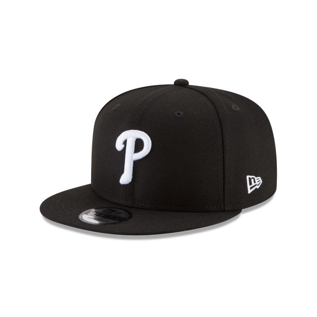 Philadelphia Phillies MLB New Era Men's Black/White 9Fifty Basic Snapback