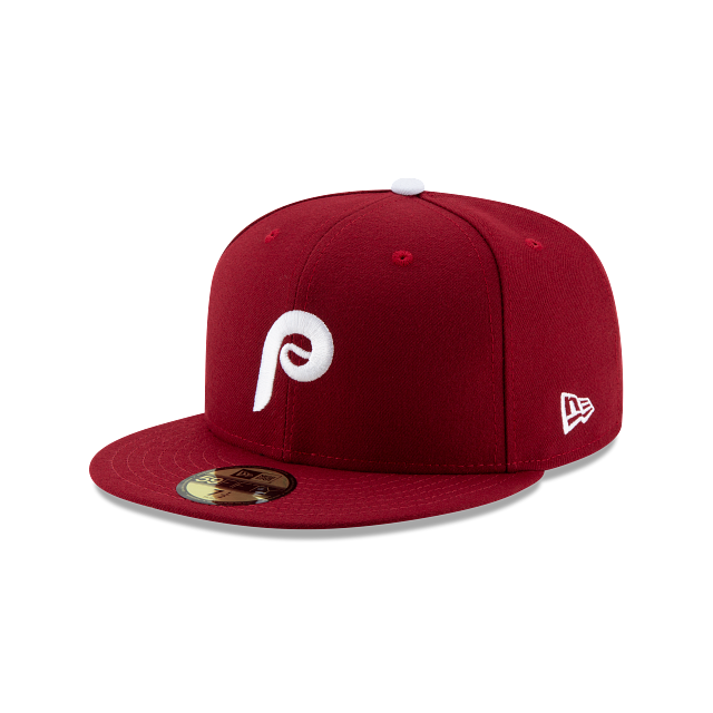 Philadelphia Phillies MLB New Era Men's Burgundy 59Fifty Authentic Collection Alternate Fitted Hat