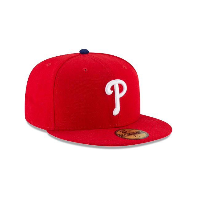 Casquette ajustée rouge 59Fifty Authentic Collection On Field des Phillies de Philadelphie MLB New Era pour hommes 