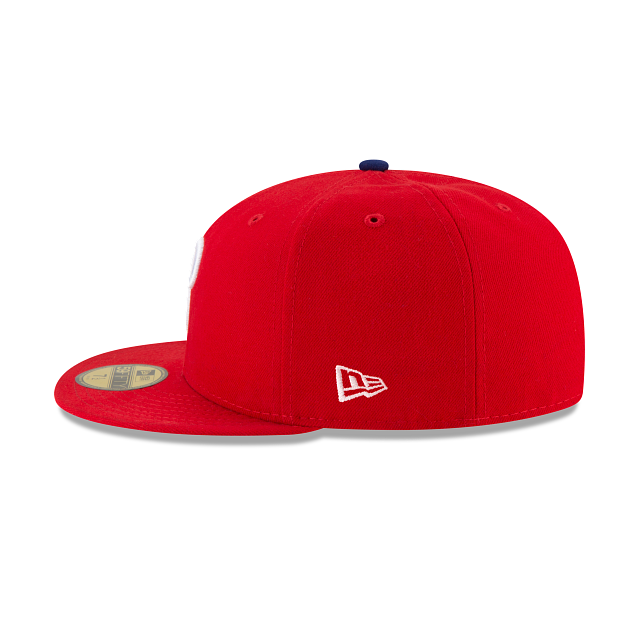 Casquette ajustée rouge 59Fifty Authentic Collection On Field des Phillies de Philadelphie MLB New Era pour hommes 