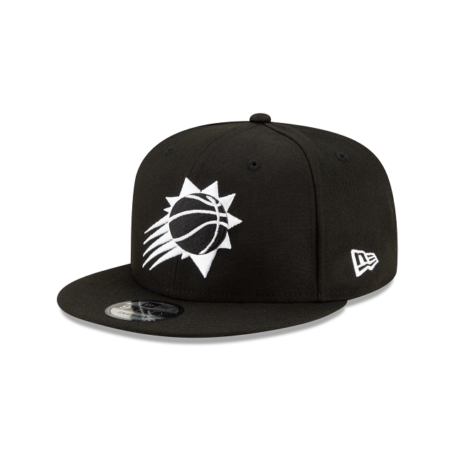 Casquette Snapback 9Fifty Basic de la NBA Phoenix Suns pour homme, noire et blanche, de New Era