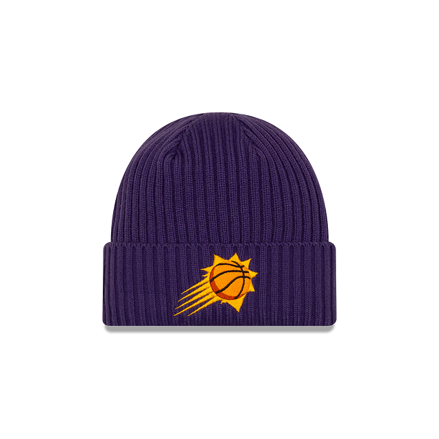 Bonnet en tricot à revers classique violet pour homme Phoenix Suns NBA New Era