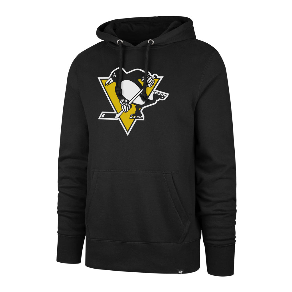 Chandail à capuchon noir avec titre imprimé des Penguins de Pittsburgh NHL 47 Brand pour hommes