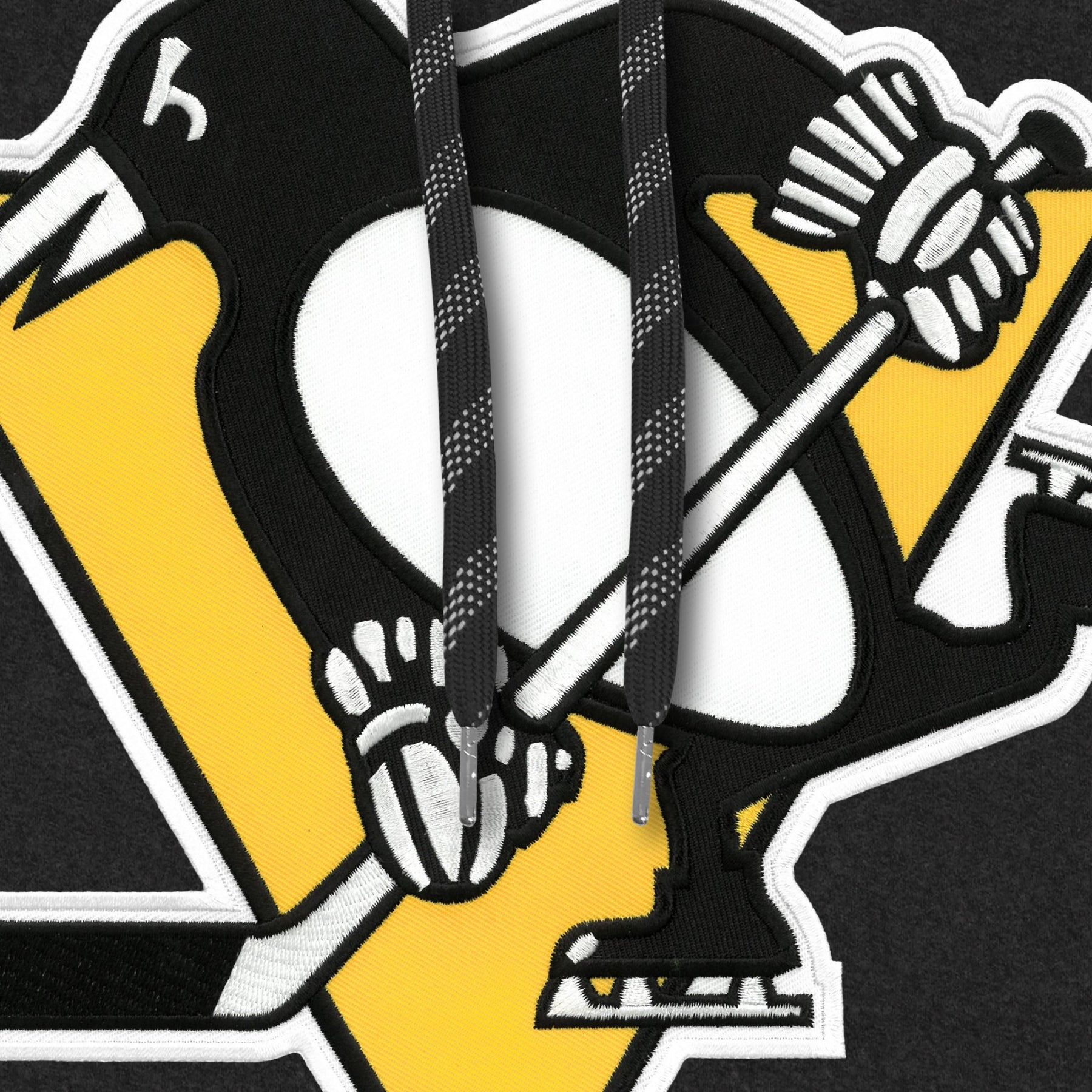 Sweat à capuche noir avec logo en sergé Express pour hommes, Penguins de Pittsburgh, NHL Bulletin