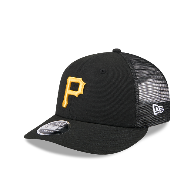 Casquette Snapback Low Profile Trucker 9Fifty noire pour homme des Pirates de Pittsburgh MLB New Era