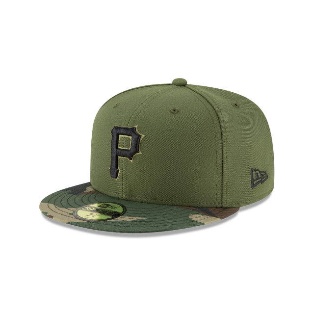 Pittsburgh Pirates MLB New Era Men's Camo 59Fifty Authentic Collection Alternate Fitted Hat