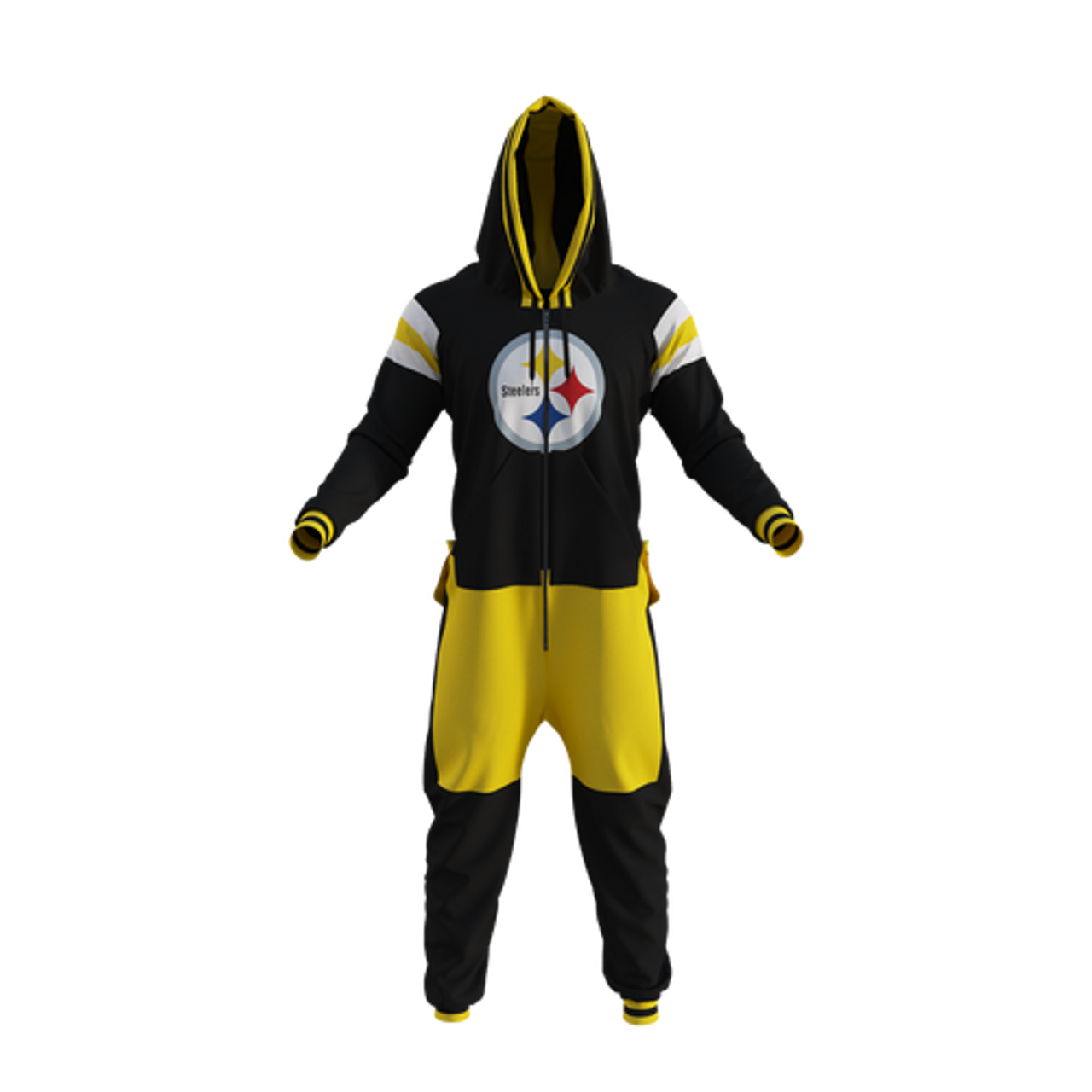 Pittsburgh Steelers NFL Hockey Sockey Men's Black Team Uniform Onesie