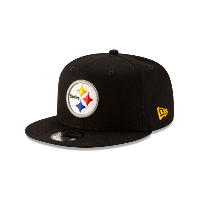 Pittsburgh Steelers NFL New Era Snapback 9Fifty Basic noir pour hommes