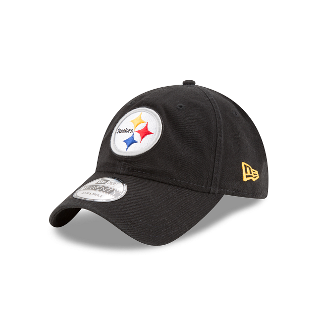 Pittsburgh Steelers NFL New Era Men's Black 9Twenty Core Classic Adjustable Hat