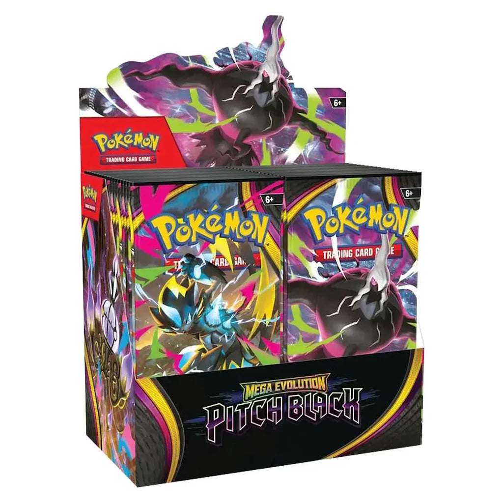 Pokémon TCG Mega Evolution Pitch Black Booster Box Display