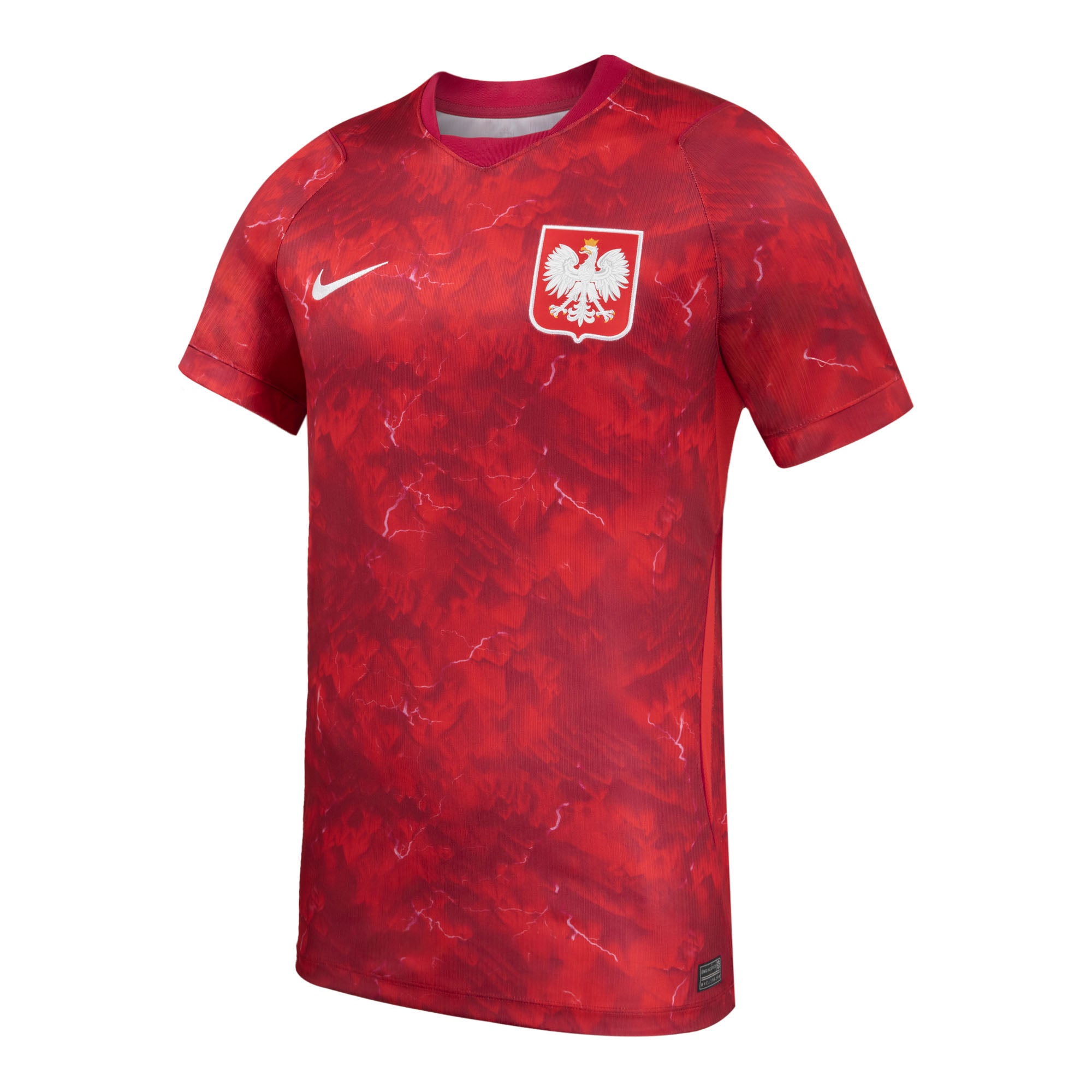 Poland National Team FIFA Nike Men's Red 2026 Away Stadium Replica Jersey