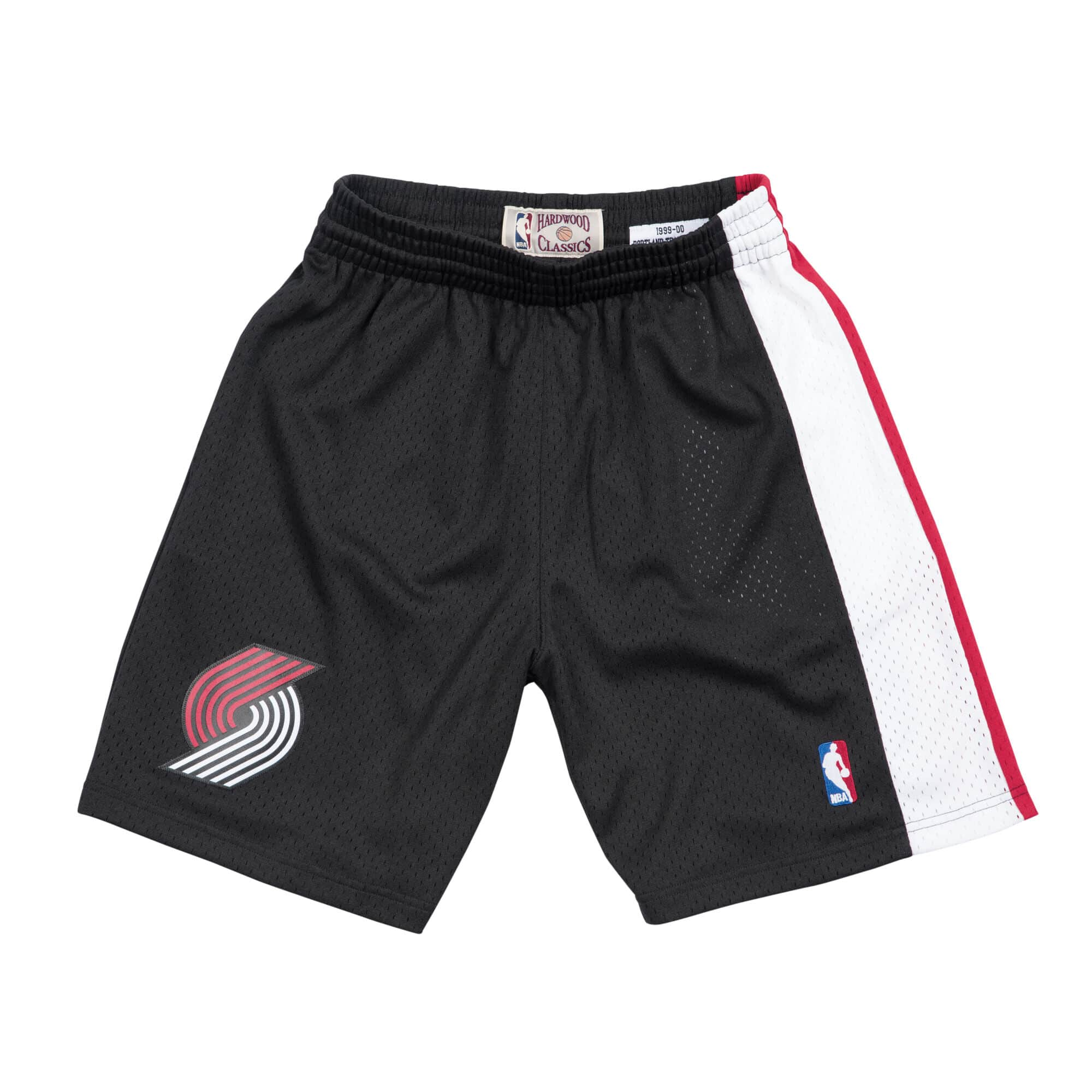 Portland Trail Blazers NBA Mitchell & Ness Men's Black 1999-00 Reload Hardwood Classics Swingman Shorts