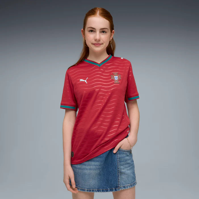 Portugal National Team FIFA Puma Youth Red 2026/27 Home Replica Jersey