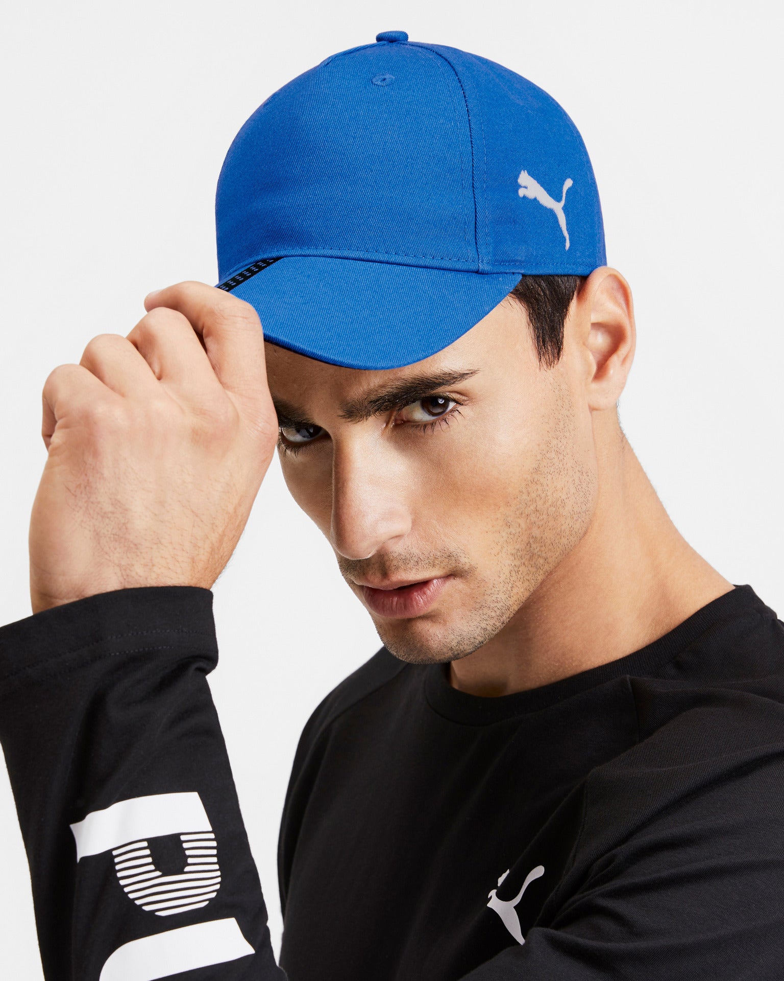 Puma Men's Blue Liga Stretch Fit Hat